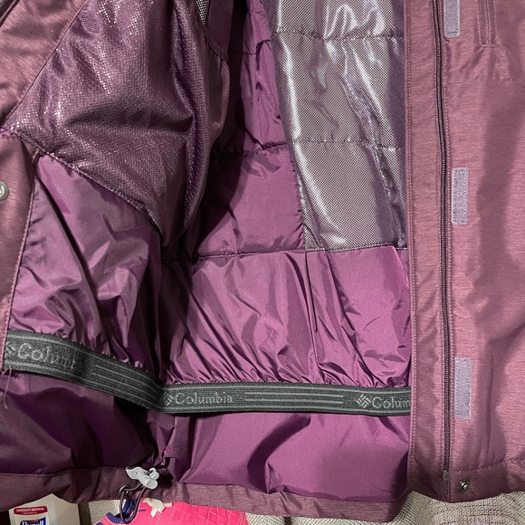 Columbia Womens Big Puffy Thermal Purple Jacket - Picture 7 of 12